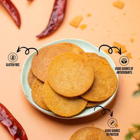 Snackible Thai Chilli Quinoa Khakhra Chips